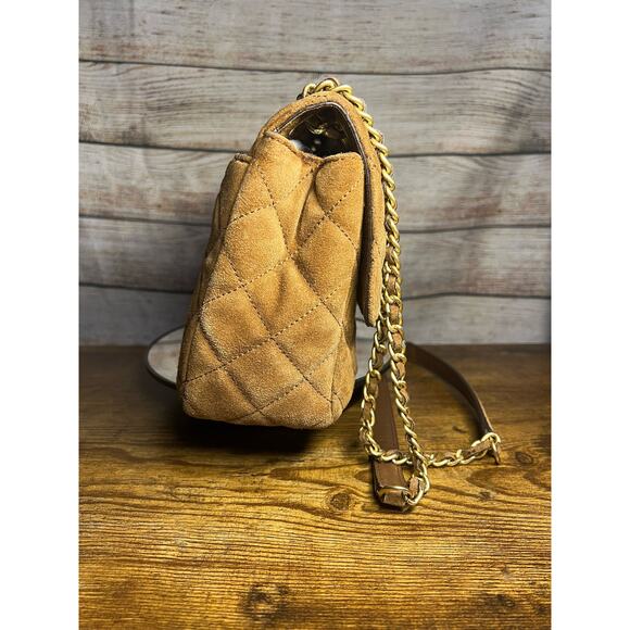 Michael Kors Sloan Quilted Suede Shoulder Bag - Picture 6 of 12